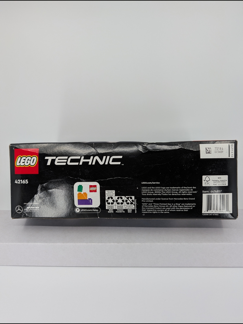 LEGO 42165 Mercedes-AMG F1 W14 Pull-Back Car, Petronas Formula One Team Sealed - Picture 3 of 7